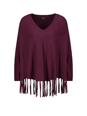 MONARI | Poncho - Cape | dunkelrot